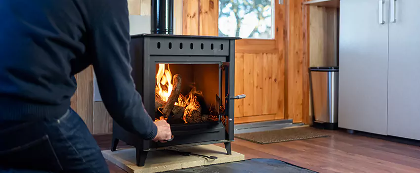 Open Hearth Wood Fireplace Installation in The Hammocks